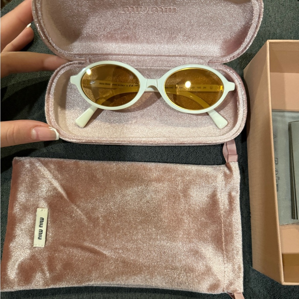 Brand new miumiu oval sunglasses